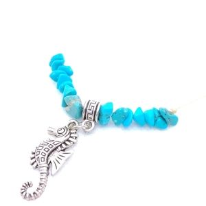 🦋SOLD🦋Sea Horse Anklet | Clasp Natural Stone Sz